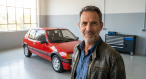 בעלים גאה של פיג'ו 205 GTI קלאסית נהנה משקט נפשי בכל הארץ בזכות שירותי דרך אמינים.