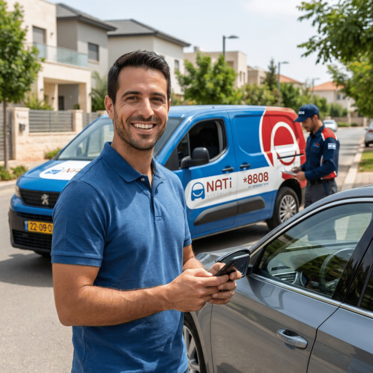החלפת פנסים ומראות דרך ביטוח מנורה עם נתי שירותי דרך בכל הארץ.