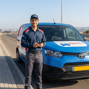 סיוע דרכים מהיר במסגרת כתב שירות רכב ביטוח חקלאי של נתי שירותי דרך בכל הארץ