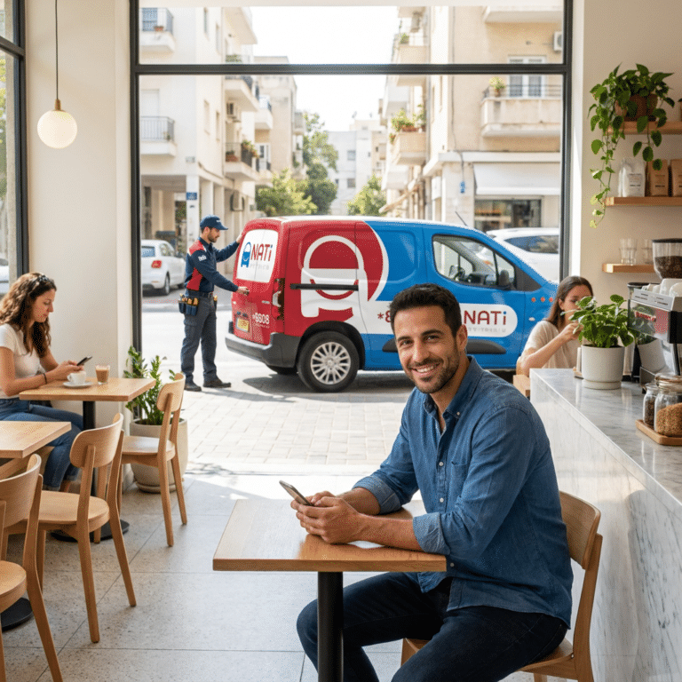 נהג רגוע מקבל סיוע מהיר לקראת קבלת רכב חליפי מביטוח ישיר בכל הארץ.
